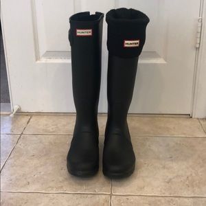 SOLD ON MERCARI Hunter Rain Boots w/ Sock Inserts